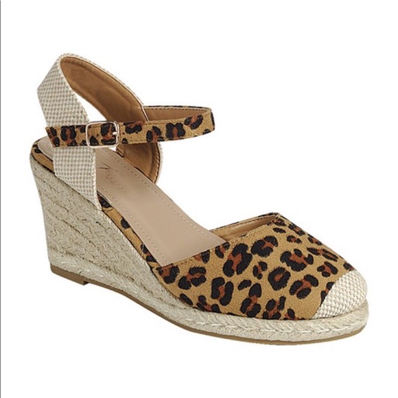 LEOPARD CLOSED TOE CONTRAST ANKLE STRAP - Shoe - Picture 3 of 3